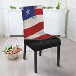 American Firefighter Emblem Print Dining Chair Slipcover