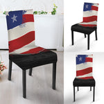 American Firefighter Emblem Print Dining Chair Slipcover
