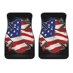 American Firefighter Emblem Print Front Car Floor Mats