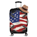 American Firefighter Emblem Print Luggage Cover