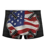 American Firefighter Emblem Print Men's Boxer Briefs