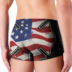 American Firefighter Emblem Print Men's Boxer Briefs