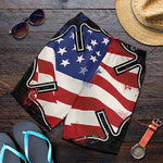 American Firefighter Emblem Print Men's Shorts