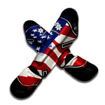 American Firefighter Emblem Print Muay Thai Shin Guard