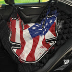 American Firefighter Emblem Print Pet Car Back Seat Cover