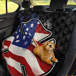 American Firefighter Emblem Print Pet Car Back Seat Cover