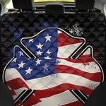 American Firefighter Emblem Print Pet Car Back Seat Cover