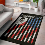 American Flag Freedom Life Print Area Rug