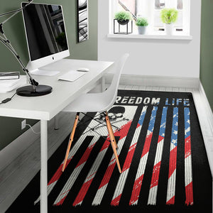 American Flag Freedom Life Print Area Rug