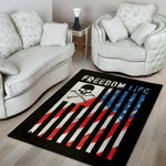 American Flag Freedom Life Print Area Rug