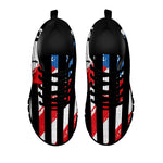American Flag Freedom Life Print Black Sneakers