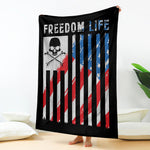 American Flag Freedom Life Print Blanket