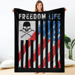 American Flag Freedom Life Print Blanket