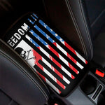 American Flag Freedom Life Print Car Center Console Cover