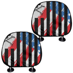 American Flag Freedom Life Print Car Headrest Covers