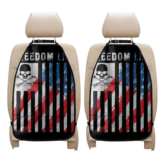 American Flag Freedom Life Print Car Seat Organizers