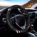 American Flag Freedom Life Print Car Steering Wheel Cover