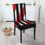 American Flag Freedom Life Print Dining Chair Slipcover