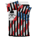 American Flag Freedom Life Print Duvet Cover Bedding Set