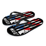 American Flag Freedom Life Print Flip Flops