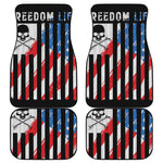 American Flag Freedom Life Print Front and Back Car Floor Mats