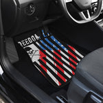 American Flag Freedom Life Print Front and Back Car Floor Mats