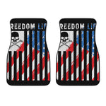 American Flag Freedom Life Print Front Car Floor Mats