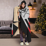 American Flag Freedom Life Print Hooded Blanket