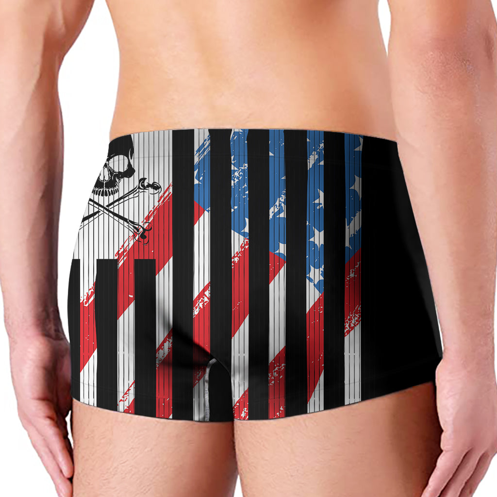 American Flag Freedom Life Print Men's Boxer Briefs