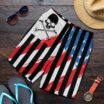 American Flag Freedom Life Print Men's Shorts