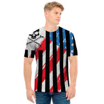 American Flag Freedom Life Print Men's T-Shirt