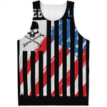 American Flag Freedom Life Print Men's Tank Top