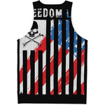 American Flag Freedom Life Print Men's Tank Top