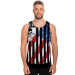 American Flag Freedom Life Print Men's Tank Top