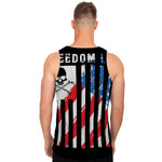 American Flag Freedom Life Print Men's Tank Top