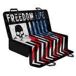 American Flag Freedom Life Print Pet Car Back Seat Cover