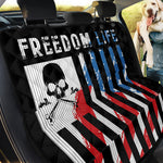 American Flag Freedom Life Print Pet Car Back Seat Cover