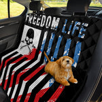 American Flag Freedom Life Print Pet Car Back Seat Cover