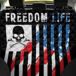 American Flag Freedom Life Print Pet Car Back Seat Cover
