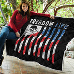 American Flag Freedom Life Print Quilt