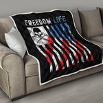American Flag Freedom Life Print Quilt