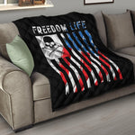 American Flag Freedom Life Print Quilt