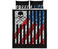 American Flag Freedom Life Print Quilt Bed Set