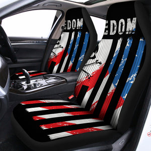 American Flag Freedom Life Print Universal Fit Car Seat Covers