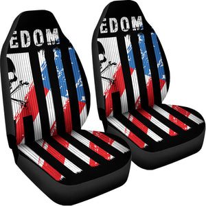 American Flag Freedom Life Print Universal Fit Car Seat Covers