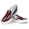 American Flag Freedom Life Print White Slip On Sneakers
