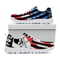 American Flag Freedom Life Print White Running Shoes