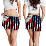 American Flag Freedom Life Print Women's Shorts
