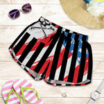 American Flag Freedom Life Print Women's Shorts