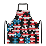 American Flag Jigsaw Puzzle Print Apron